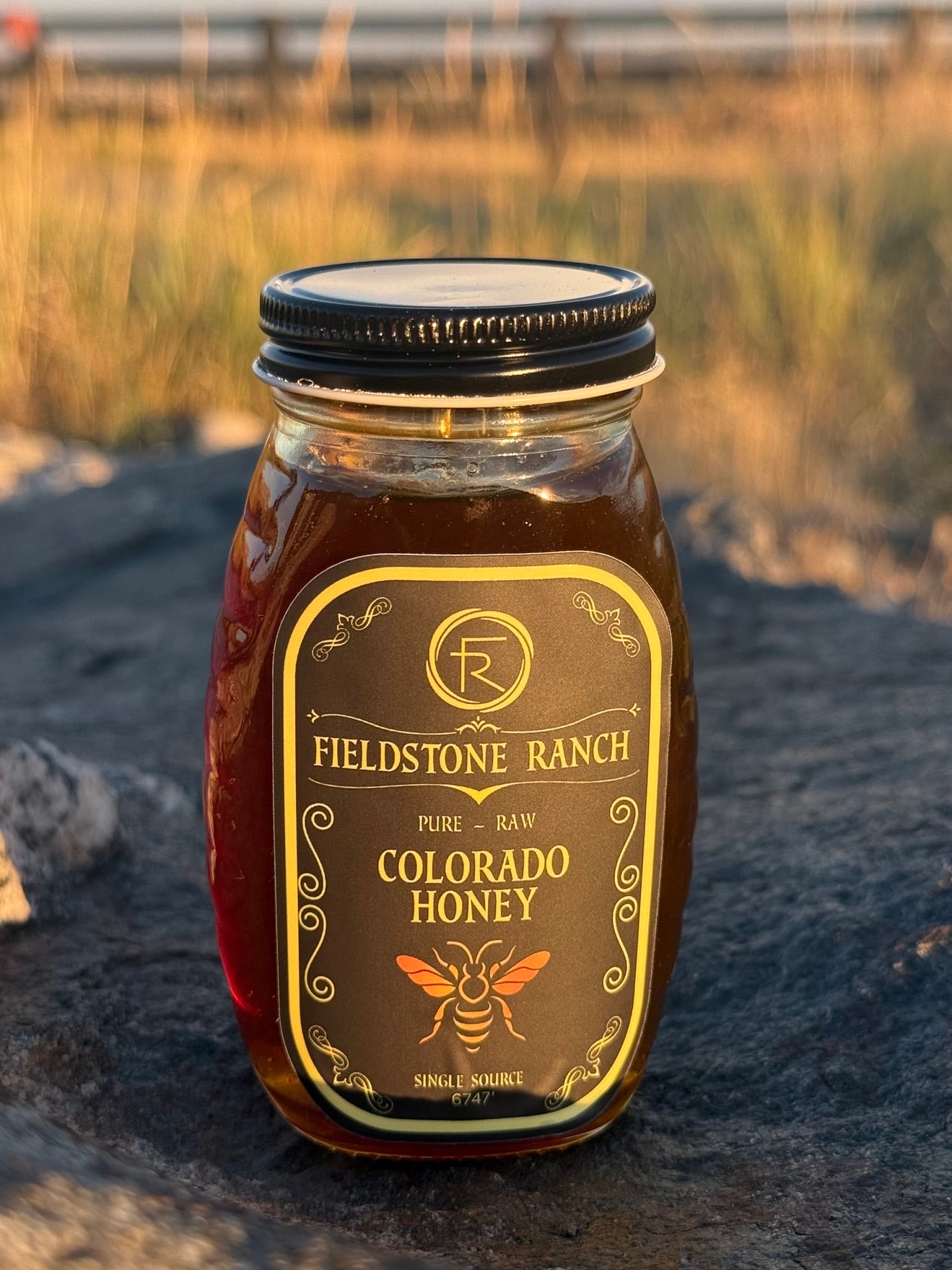 Fieldstone Ranch Honey - 8 oz Jar - SOLD OUT
