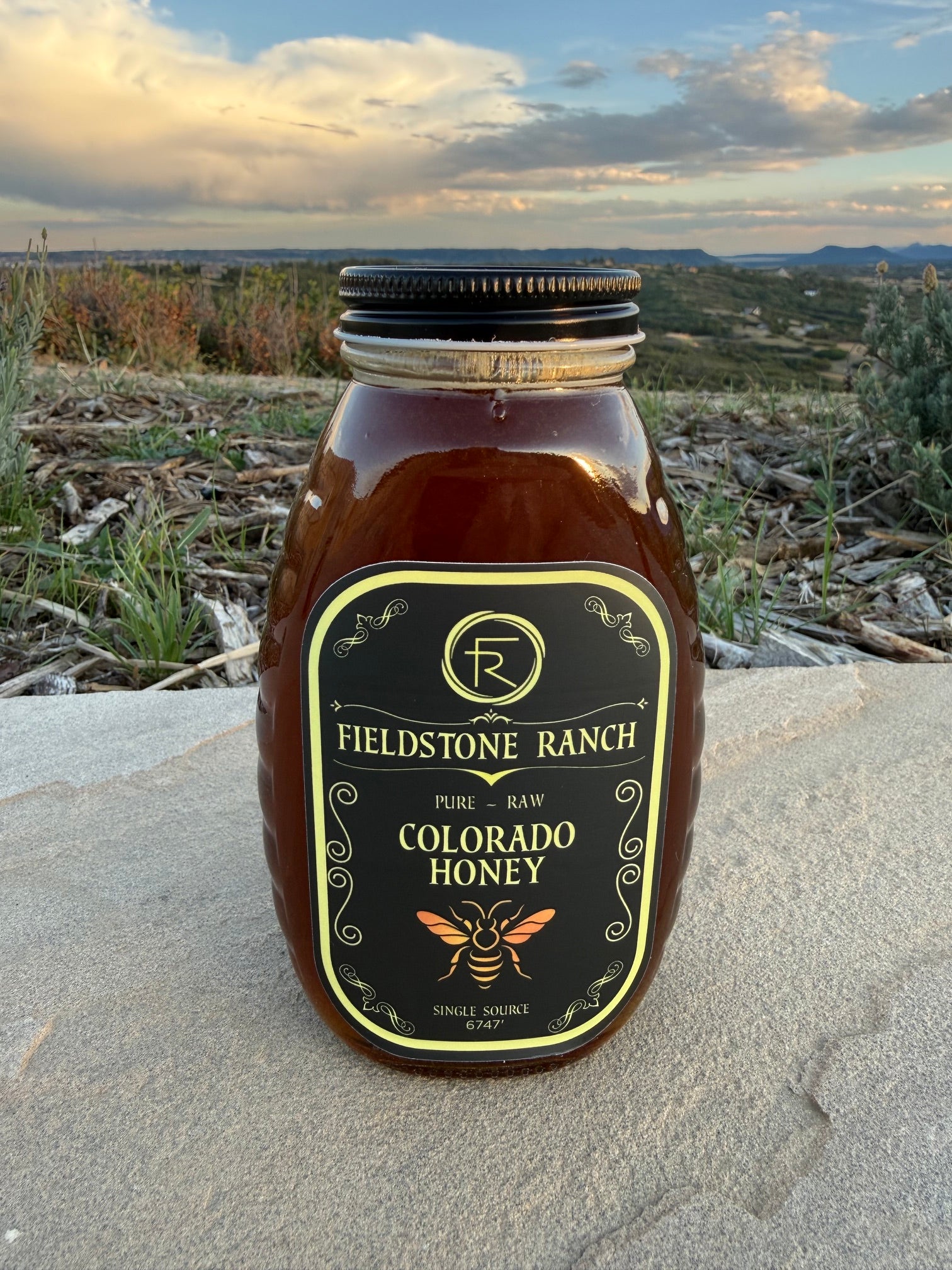 Fieldstone Ranch Honey - 16 oz Jar